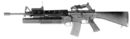 M16A1 � 40�� ������������ M203 � ��������� �� 30 �������� (�������� 1970� �����)