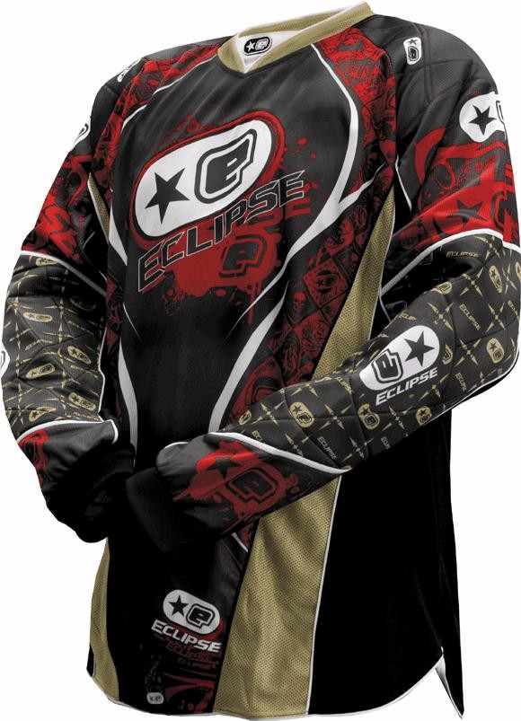 Planet Eclipse 08 Distortion Jersey - Red and Gold