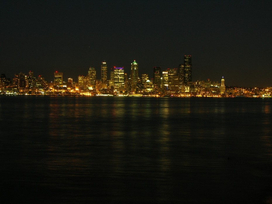 Seattle at night
