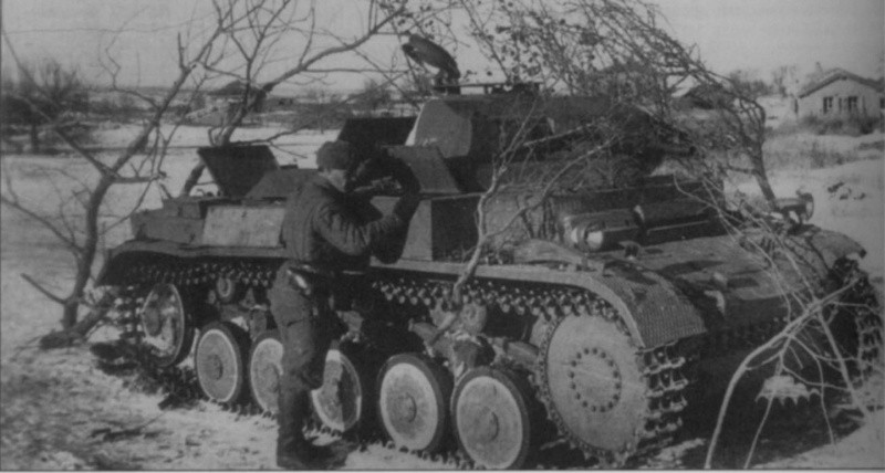 ��������� ������ ����������� �������� ���� Pz.II Ausf. F, ����������� ���������� �������� �� ������ �����������. ������� �����.