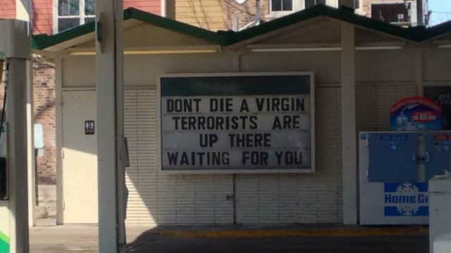 Don't Die A Virgin! Terrorists Are Up There Waitig For You!