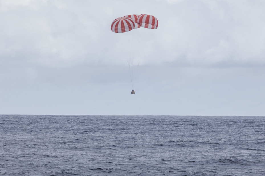 CRS-4 splashdown
