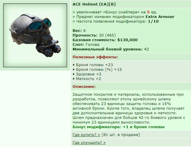 ��� ������� 07.08.18 18:19 patience ������� ����������� ACE Helmet [B][EA]!