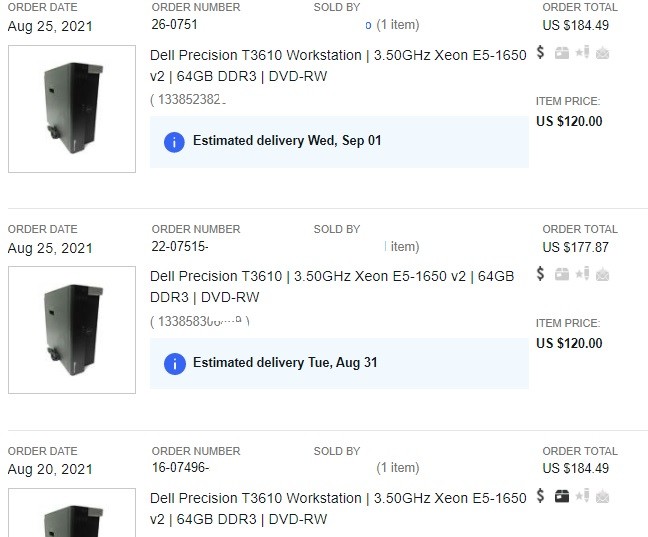 T3610 with Gold 685W - 120$