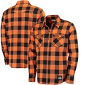 Cincinnati Bengals Levis Barstow Buffalo Plaid Western Long Sleeve Shirt