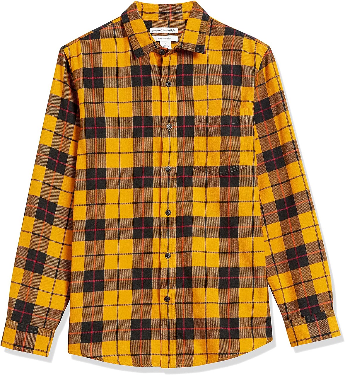 Amazon Essentials Mens Regular-fit Long-Sleeve Flannel Shirt