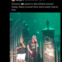 Eminem rocking EPMD's "Strictly Business" album shirt.
